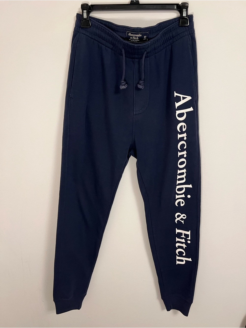 Abercrombie & Fitch Navy Logo Jogger Sweatpants